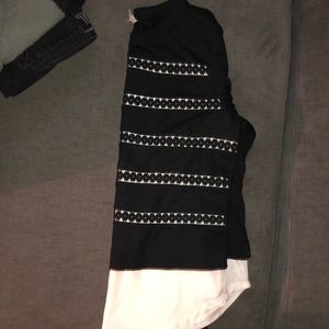 Long sleeve dress shirt.